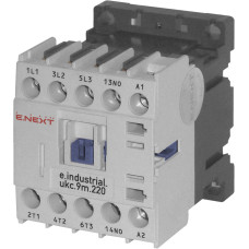 Контактор e.industrial.ukc.9M.220, 9А, 220В, no, малогабаритный