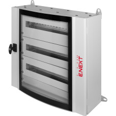 Корпус металлический e.mbox.industrial.n.216.gl IP55 навесной на 216 модулей, со стеклом