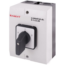 Пакетный переключатель в корпусе e.industrial.sb.0-1-2.3.20, 3р, 20А (0-1-2)