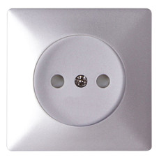 Панель e.lux.12211L.pn.aluminium для розетки без с/к 