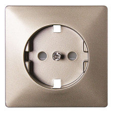 Панель e.lux.12311L.pn.nickel. для розетки c з/у SHUKO, 