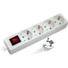 Удлинитель e.es.4.3.zsb 4 гнезда, 3м, с ж/к, с выключателем, baby protect