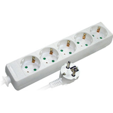 Удлинитель e.es.5.3.zb 5 гнезд, 3м, с ж/к, baby protect