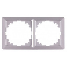 Рамка e.lux.10044L.2.fr.aluminium 2-містна, 