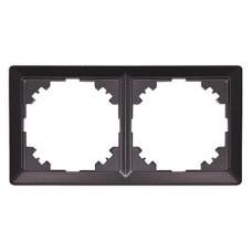 Рамка e.lux.10044L.2.fr.anthracite 2-местная, 
