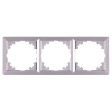 Рамка e.lux.10064L.3.fr.aluminium 3-містна, 