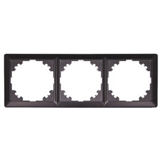 Рамка e.lux.10064L.3.fr.anthracite 3-местная, 