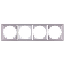 Рамка e.lux.10084L.4.fr.aluminium 4-містна, 