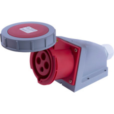 Силовая розетка стационарная e.socket.124.32.67, 4п., 400В, 32А, IP 67