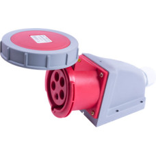 Силовая розетка стационарная e.socket.125.32.67, 5п., 400В, 32А, IP 67