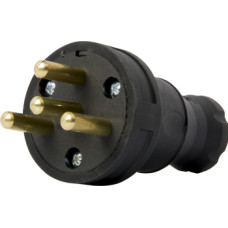 Силовая вилка переносная каучуковая e.plug.rubber.030.25, 4п. 25А