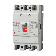 Силовой автоматический выключатель e.industrial.ukm.100S.50, 3р, 50А