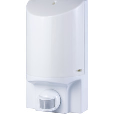 Светильник настенный с датчиком движения e.sensor.lum.52.e27.white(белый) 180°, IP44