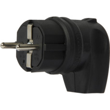 Вилка угловая каучуковая e.plug.rubber.angle.027.16, с ж/к, 16А
