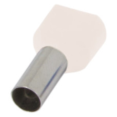 Изолированный наконечник e.terminal.stand.te.2.0.5.white (TE0508 ​​white) 2x0,5 кв.мм, белый