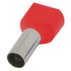 Изолированный наконечник e.terminal.stand.te.2.1.red (TE1010 red) 2x1 кв.мм, красный