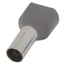 Изолированный наконечник e.terminal.stand.te.2.16.grey (TE16-14 grey) 2x16 кв.мм, серый