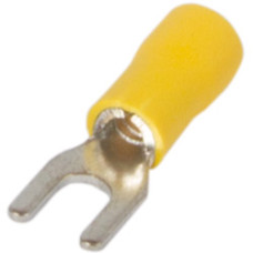 Изолированный вилочный наконечник e.terminal.stand.sv.5,5.6.yellow 4-6 кв.мм, желтый