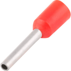 Изолированный втулочный наконечник e.terminal.stand.e0306.red 0.25 кв.мм, красный