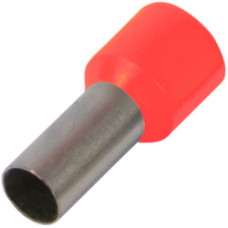 Изолированный втулочный наконечник e.terminal.stand.e6012.red 6,0 ​​кв.мм, красный