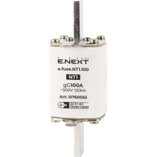 Предохранитель плавкий e.fuse.NT1.100, габарит 1, 100А
