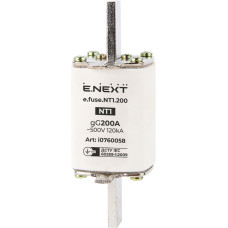 Предохранитель плавкий e.fuse.NT1.200, габарит 1, 200А.