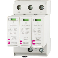 Ограничитель перенапряжения ETITEC SM T12 300/12,5 (3+0, 3p, TNC) RC