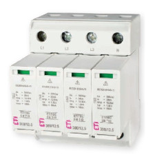 Ограничитель перенапряжения ETITEC SM T12 300/12,5 (3+1, 4p, TT)