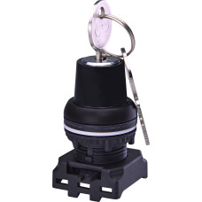 Выключатель поворотн. EGK2-XY90-C (2-х поз., с фикс. с ключом, 0-1, 90°, черный)