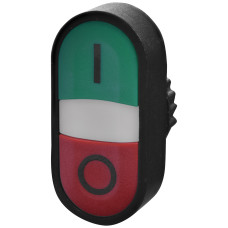 Кнопка-модуль здвоєна з підсв. NSE-PB2I-F/RG-IO (