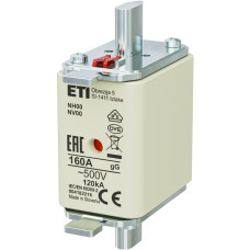 Предохранитель NH-00/gG 160A 500V KOMBI