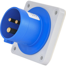 Вилка встроенная (силовой разъем) ERR-1632 IP44 (16A, 230V, 2P+PE)