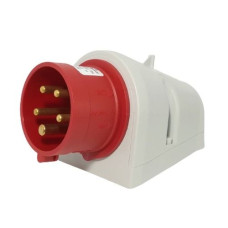 Вилка настенная (силовой разъем) EP-1653 IP44 (16A, 400V, 3P+N+PE)