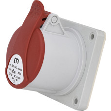 Розетка вбудована (силовий роз`єм) EER-1643  IP54 (16A, 400V, 3P+PE)