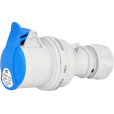 Розетка кабельна (силовий роз`єм) ES-1632  IP44 (16A, 230V, 2P+PE)