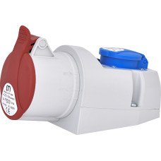 Розетка комбинированная (силовой разъем) EZCZ-S-3253 IP44 (32A, 400V/230V, 3P+N+PE / EE 16S Schuko)