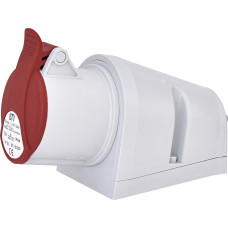 Настенная розетка (силовой разъем) EZ-3243 IP44 (32A, 400V, 3P+PE)