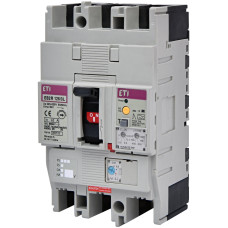 Авт. выключатель EB2R 125/3L 63A (25kA, (0.63-1)In/(12)In, с блоком УЗО) 3P