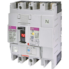 Авт. выключатель EB2R 125/4L 125A (25kA, (0.63-1)In/(10)In, с блоком УЗО) 4P