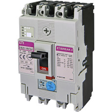 Авт. выключатель EB2S 160/3LA 63A (16kA, (0.63-1)In/фикс.) 3P