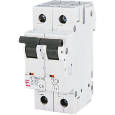 Автоматичний вимикач ETIMAT 10  2p D 20А (10 kA)