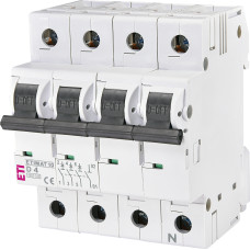 Автоматичний вимикач ETIMAT 10  3p+N D 4А (10 kA)
