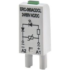 Дополнительный модуль защиты/индикации ERC-060ACDCL (Uc= 24...60V AC/DC)