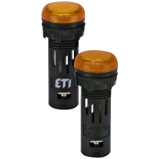 Лампа сигнальная LED матовая ECLI-16-024C-A 24V AC/DC (Ø16мм, оранжевая)