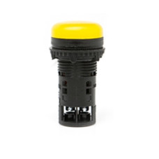 Лампа сигнальная LED матовая ELPI-024C-Y 24V AC/DC (желтая)