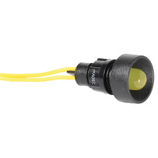 Лампа сигнальная LS LED 10 Y 230 (10мм, AC 230V, желтая)
