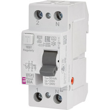 Дифференциальное реле (УЗО) 2р EFI-P2R 80/0,03 тип A (10кА) (СБРОС)