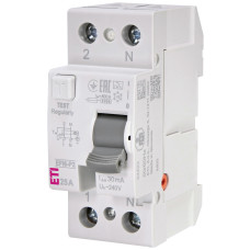 Дифференциальное реле (УЗО) 2р EFI6-P2 25/0,03 тип A (6кА)