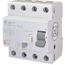 Реле дифференциальное (УЗО) EFI-4 80/0,03 тип А (10кА)