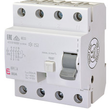 Дифференциальное реле (УЗО) EFI-4 80/0,03 тип AC (10кА)